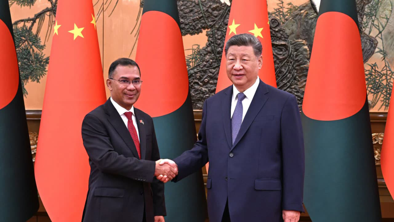 চীনের প্রেসিডেন্টের সঙ্গে প্রধানমন্ত্রী তারেক রহমানের বৈঠক শুরু