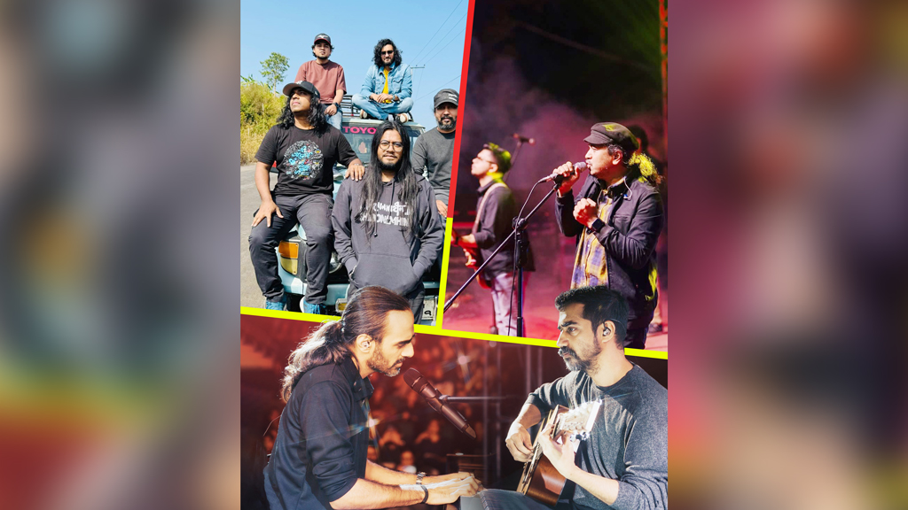 পাকিস্তানের কাভিশ ব্যান্ডের সঙ্গে এক মঞ্চে শিরোনামহীন ও মেঘদল