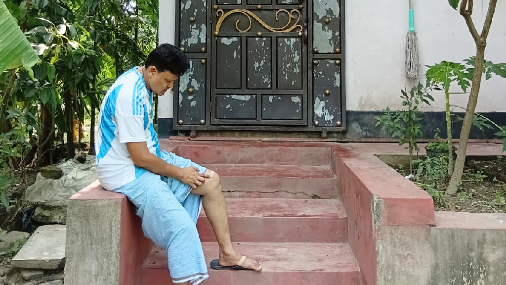 আর্জেন্টিনার পতাকা টাঙাতে গিয়ে মৌমাছির কামড়ে সমর্থক আহত