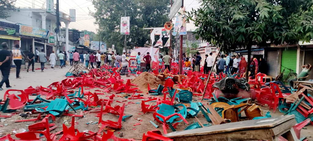 গৌরীপুরে বিএনপির দুই পক্ষের সংঘর্ষ, আহত ৮