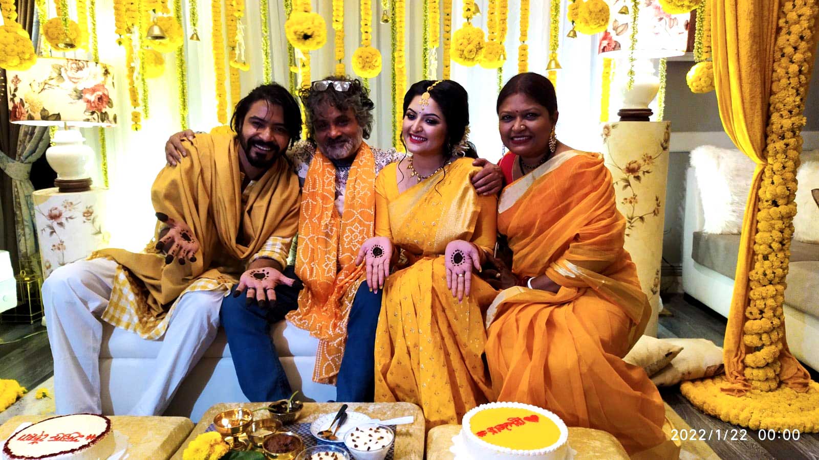 হলুদ সন্ধ্যায় নির্মাতা গিয়াস উদ্দিন সেলিম ও চয়নিকা চৌধুরী