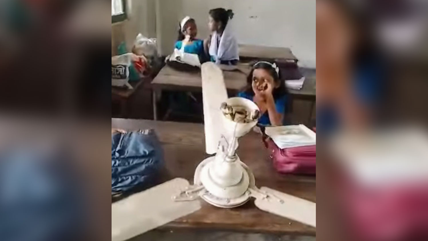 দেবিদ্বারে ক্লাস চলাকালে বৈদ্যুতিক ফ্যানসহ খসে পড়ল ছাদের পলেস্তারা