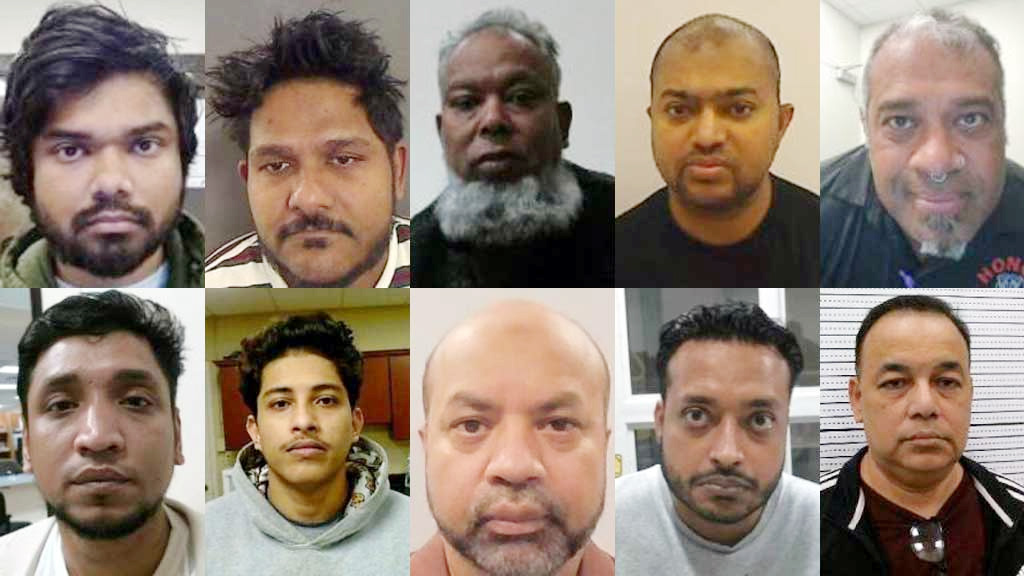 যুক্তরাষ্ট্রে ‘ভয়ংকর অপরাধে’ গ্রেপ্তার ১০ বাংলাদেশির ছবিসহ পরিচয় প্রকাশ