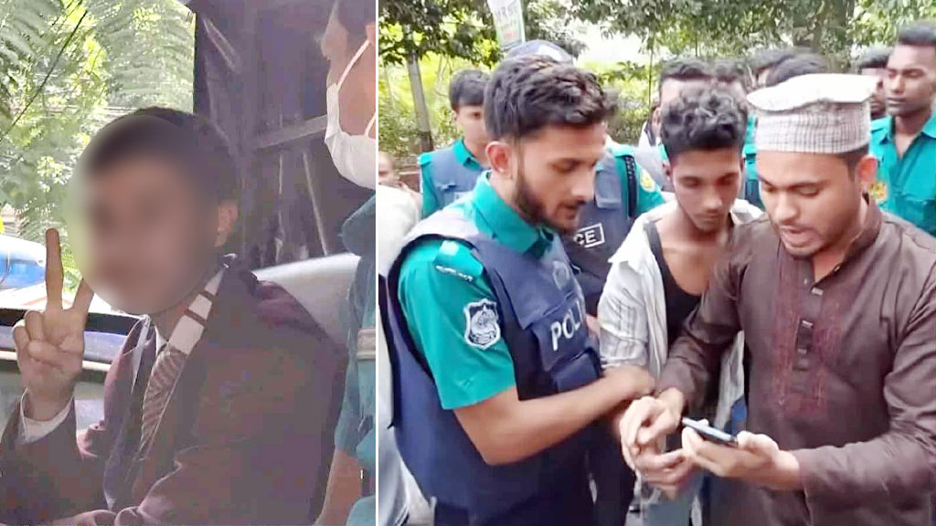 ধানমন্ডি ৩২ থেকে সন্দেহভাজন কিশোর ও যুবক আটক