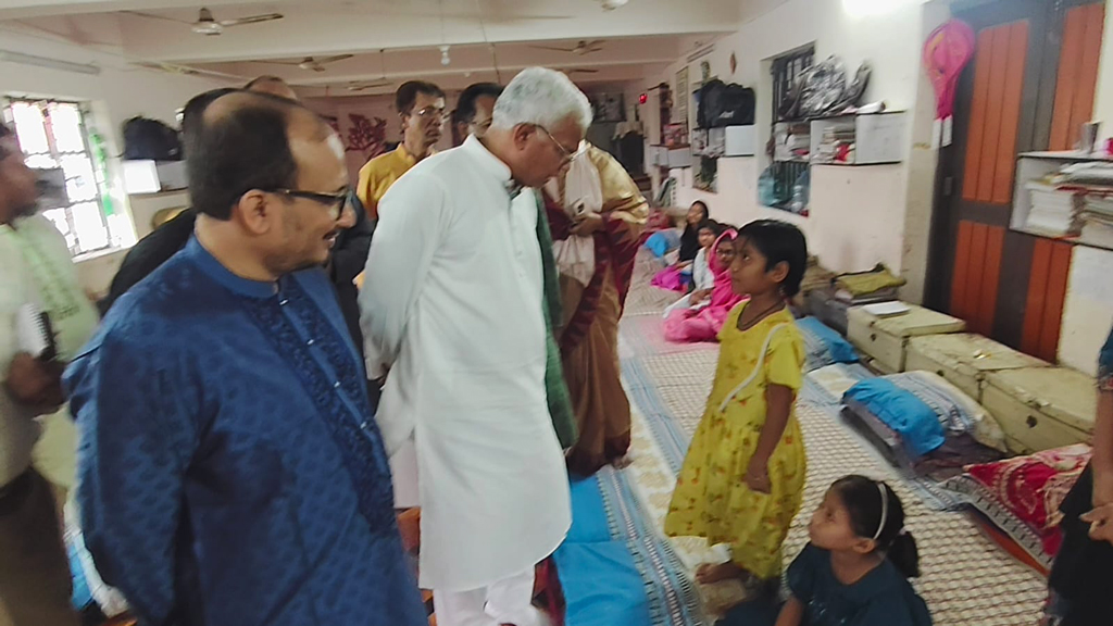 রাজধানীর সরকারি শিশু পরিবার পরিদর্শনে সমাজকল্যাণমন্ত্রী