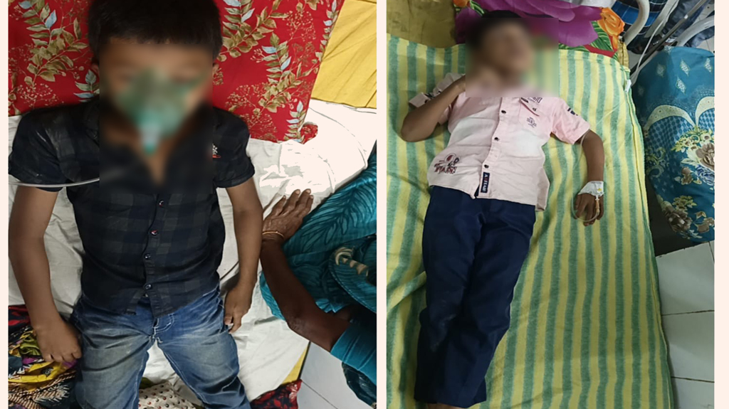 আম কুড়িয়ে নেওয়ায় দুই শিশুকে পিটিয়ে আহত