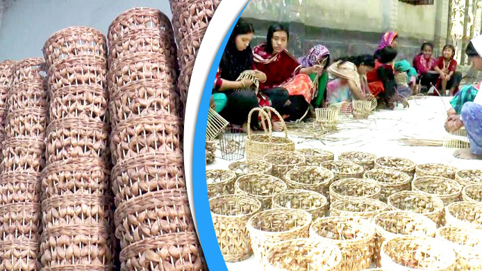 কচুরিপানার সামগ্রী যাচ্ছে বিদেশে