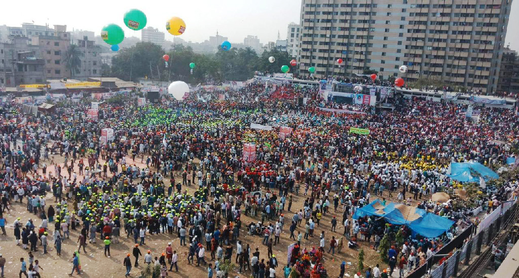 বিএনপির সমাবেশ: ক্যাপ দেখে যায় চেনা