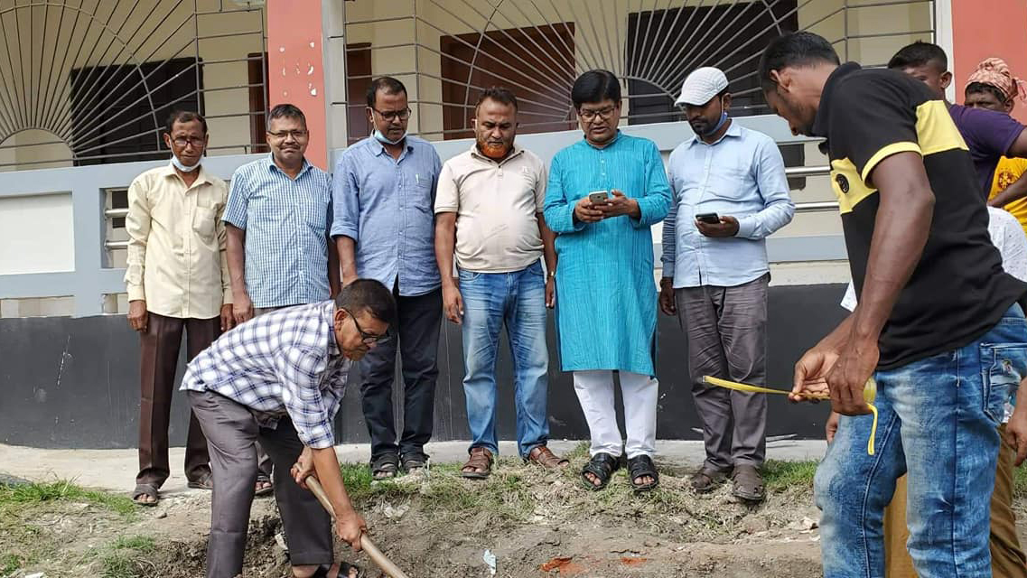 জলাবদ্ধতা নিরসনে নালা নির্মাণ শুরু