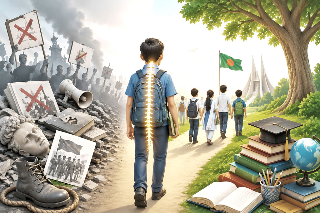 শিরদাঁড়া সোজা রাখার শিক্ষা