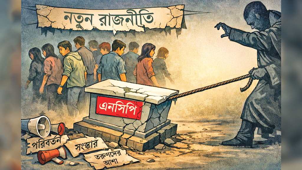 তরুণদের স্বপ্নের আসন থেকে কোন পথে এনসিপি