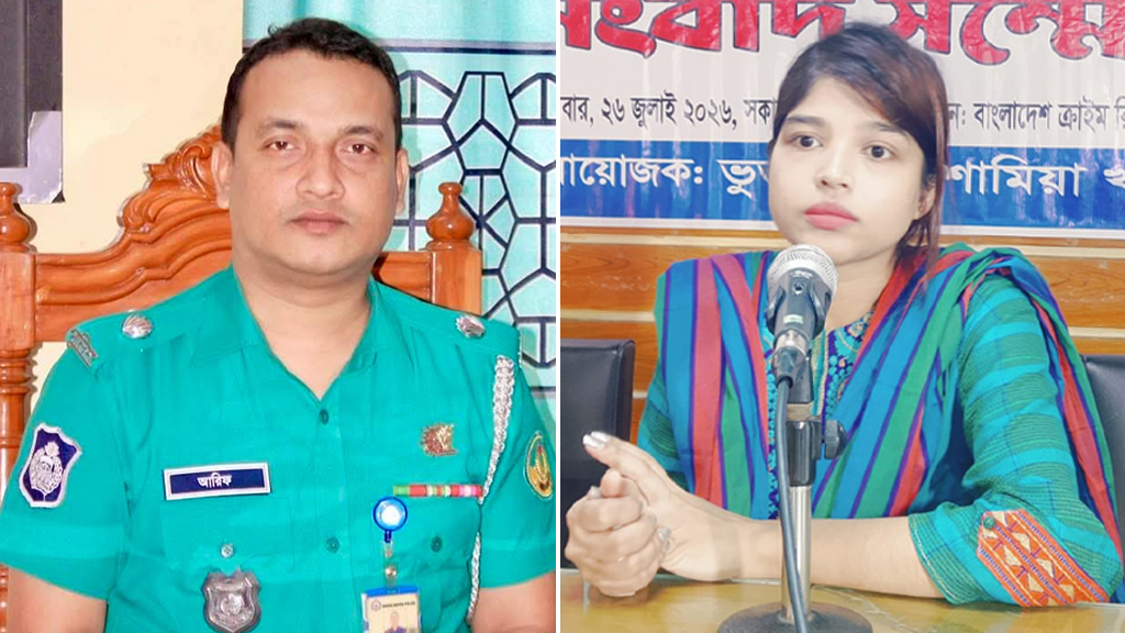অতিরিক্ত পুলিশ সুপার আরিফ নিজ গাড়িতে মাদক সরবরাহ করতেন, সংবাদ সম্মেলনে দাবি স্ত্রীর