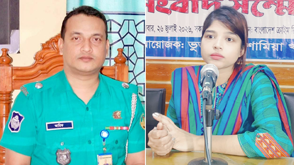 এএসপি আরিফ নিজ গাড়িতে মাদক সরবরাহ করতেন, সংবাদ সম্মেলনে দাবি স্ত্রীর