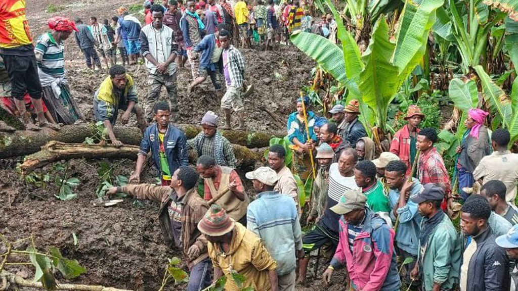 ইথিওপিয়ায় ভূমি ধসে নিহত অন্তত ৫২, নিখোঁজ অর্ধশত
