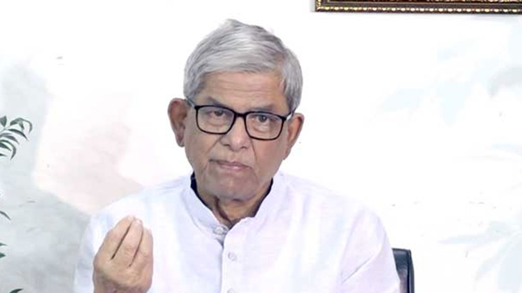 অন্তর্বর্তী সরকার রাজনৈতিক দিক থেকে অনভিজ্ঞ হলেও আন্তরিকতার অভাব নেই: মির্জা ফখরুল