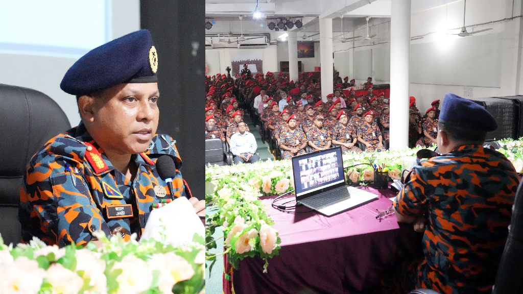 পেশাগত দায়িত্ব পালনে সর্বোচ্চ গুরুত্ব দেওয়ার আহ্বান ফায়ার সার্ভিস মহাপরিচালকের