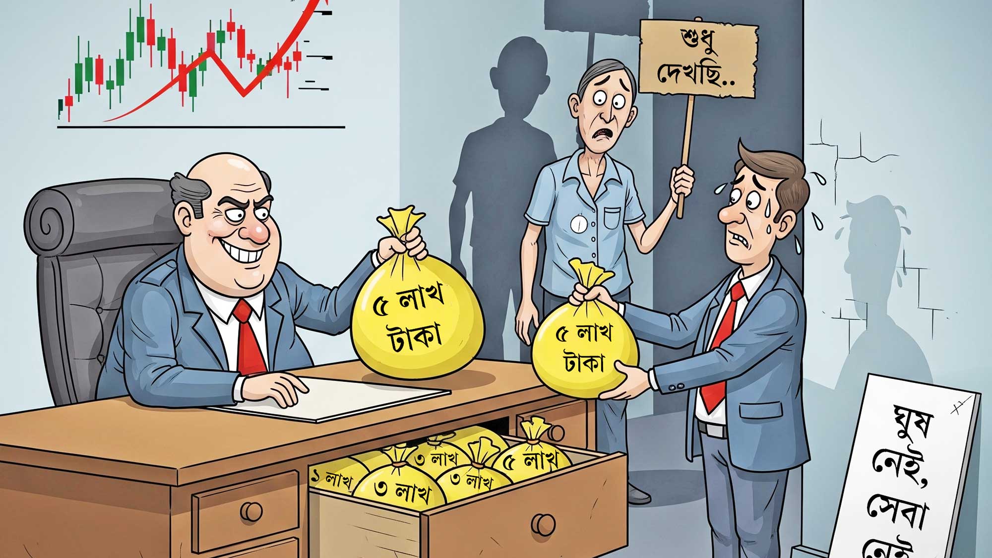 ঘুষ কেউ নেয়, কেউ দেয়...