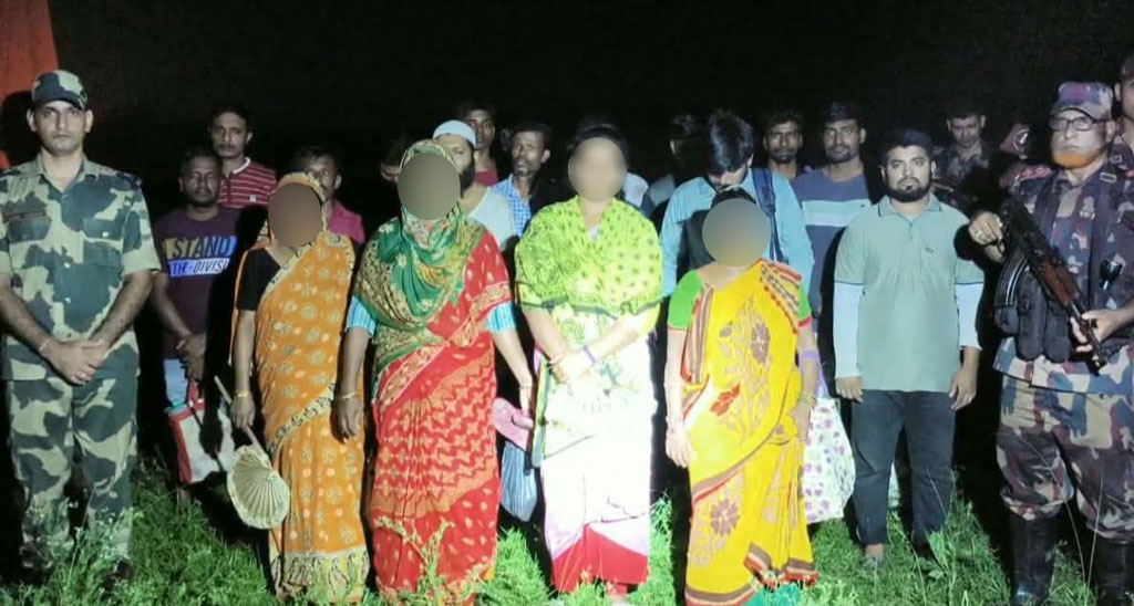 গাংনী সীমান্ত দিয়ে ১৮ জনকে বিজিবির কাছে হস্তান্তর করেছে বিএসএফ