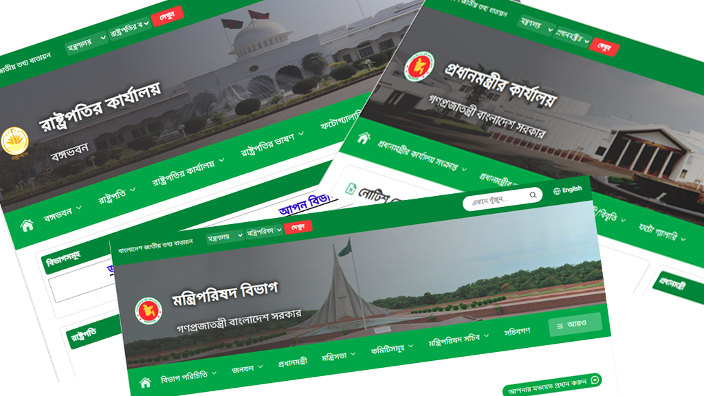 সরকারি ওয়েবসাইট: অসম্পূর্ণ, পুরোনো তথ্যের ভান্ডার