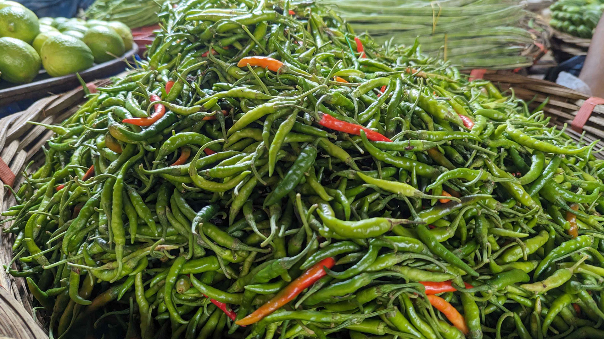 কাঁচা মরিচের দাম আরও চড়া আমদানিতে কমার আশা