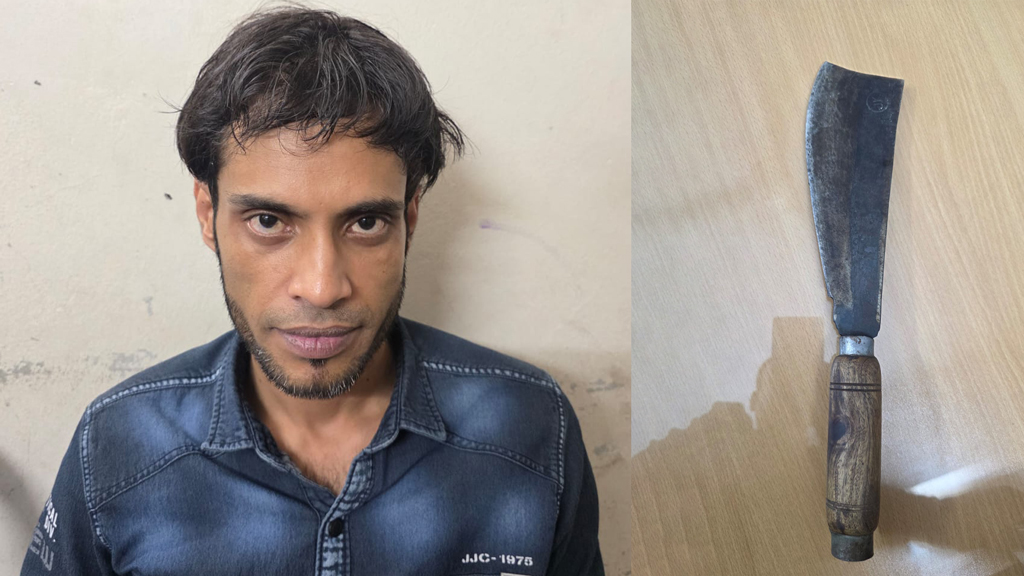 ‎স্ত্রীকে মারধর ও চাপাতি দিয়ে হত্যাচেষ্টার অভিযোগে স্বামী গ্রেপ্তার