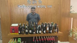 গুলশানে বারে ডিএনসি অভিযান, ২৪৪ লিটার বিদেশি মদ-বিয়ার জব্দ
