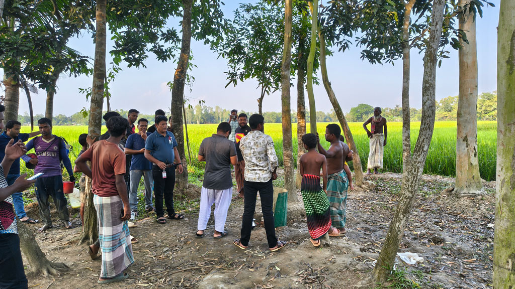 নালিতাবাড়ীতে নলকূপ খনন করতে গিয়ে গ্যাসের সন্ধান, ১১ দিন ধরে চলছে রান্নাবান্না