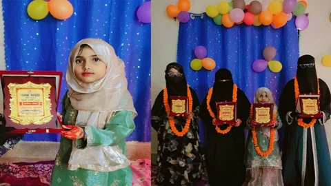 রামপুরায় আল জান্নাহ মাদ্রাসায় কোরআনের হাফেজ ছাত্রীদের সংবর্ধনা