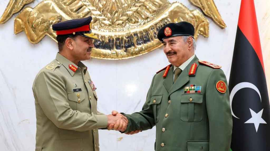 লিবিয়ার হাফতারকে যুদ্ধবিমানসহ ৪০০ কোটি ডলারের বেশি সামরিক সরঞ্জাম দিচ্ছে পাকিস্তান