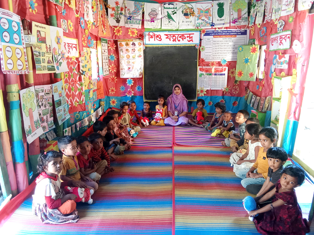 হবিগঞ্জের প্রান্তিক এলাকায় ‘আইসিবিসি’ প্রকল্পের আলো: শিশুরা সুরক্ষিত, নিশ্চিন্ত কর্মজীবী মা