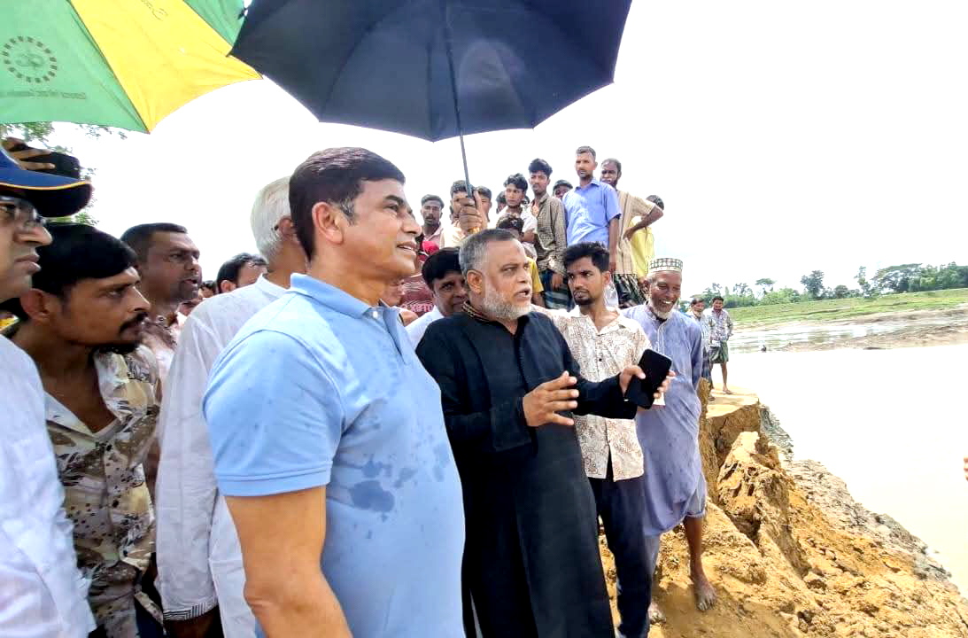 খোয়াই নদীর বাঁধ পরিদর্শনে পানি সম্পদ প্রতিমন্ত্রী, ১৫ দিনের মধ্যে কাজ শেষের নির্দেশ