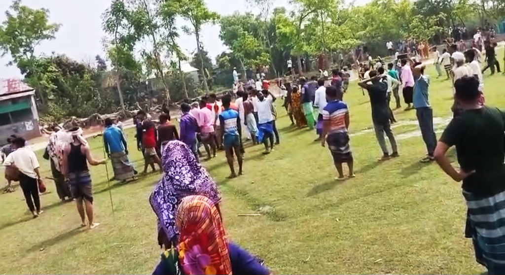 লাখাইয়ে দুপক্ষের সংঘর্ষে ২৫ জন আহত