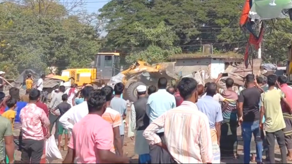 হবিগঞ্জে সওজের দেড় শতক জমি দখলমুক্ত