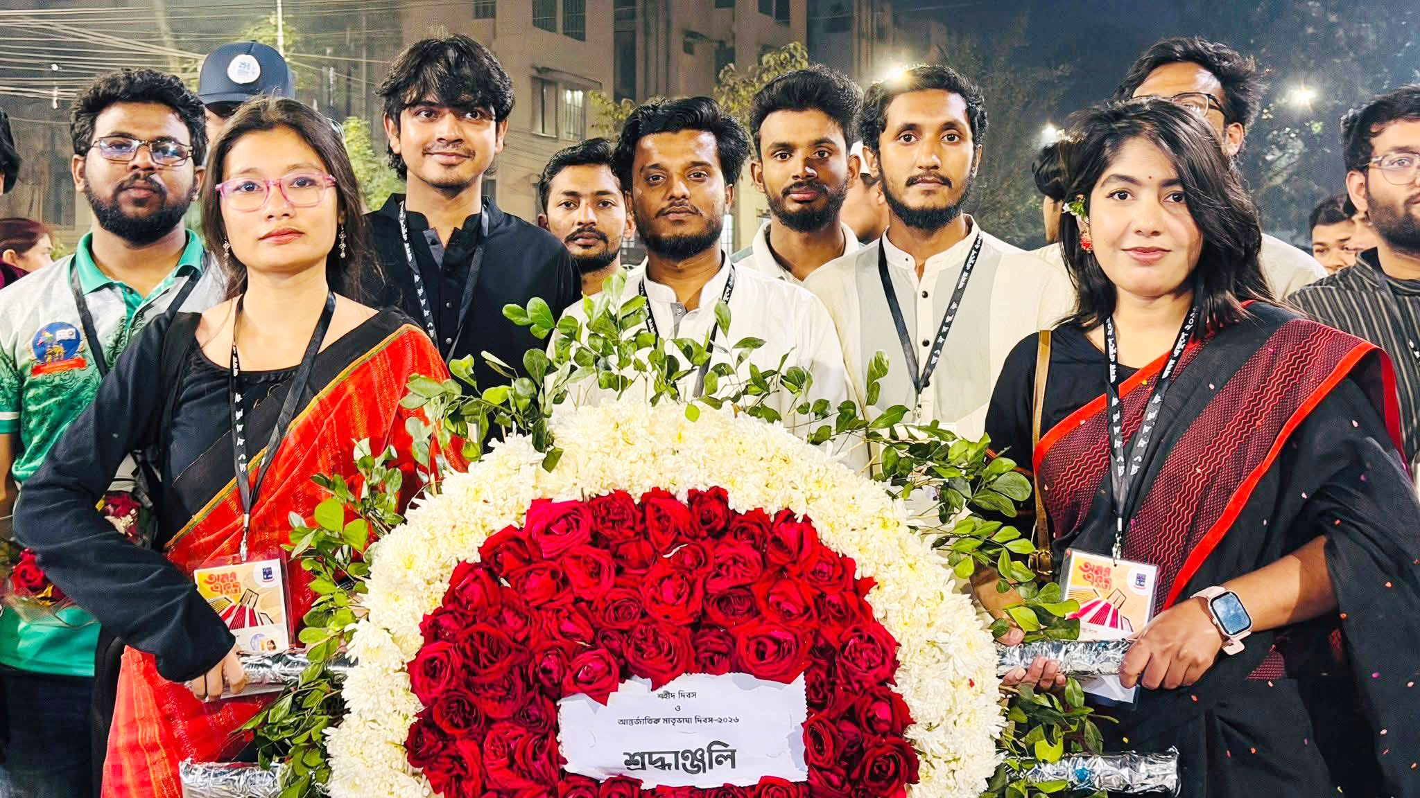 আলাদা করে শ্রদ্ধা জানান ডাকসুর কার্যনির্বাহী সদস্য হেমা চাকমা। ছবি: ফেসবুক