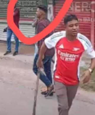 ছাত্র-জনতার ওপর হামলাকারী ইমন। ছবি: সংগৃহীত