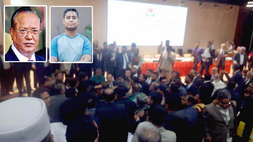 ইসির শুনানিতে মিন্টু-হাসনাতের বাগ্‌বিতণ্ডা, হট্টগোল