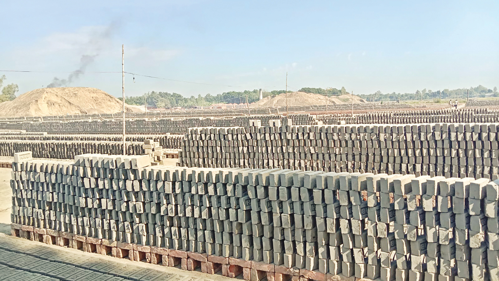 নাটোরের গুরুদাসপুর: ইটভাটার কবলে তিন ফসলি জমি