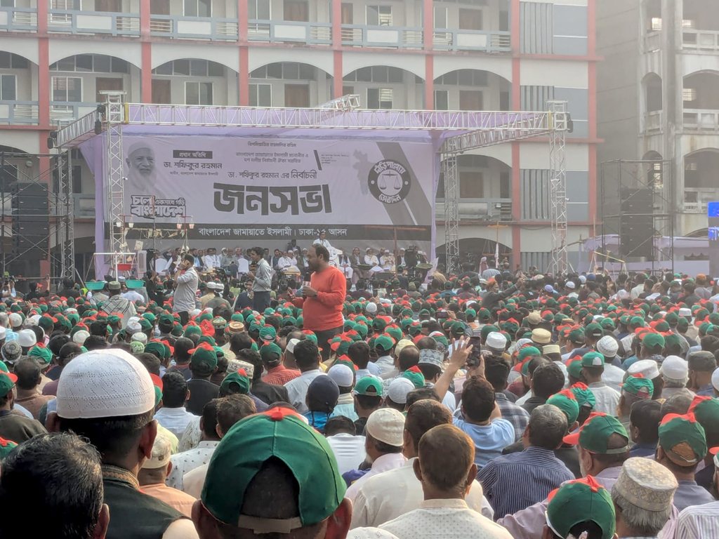 মিরপুরে জামায়াত আমিরের সমাবেশ, বাড়ছে লোকসমাগম