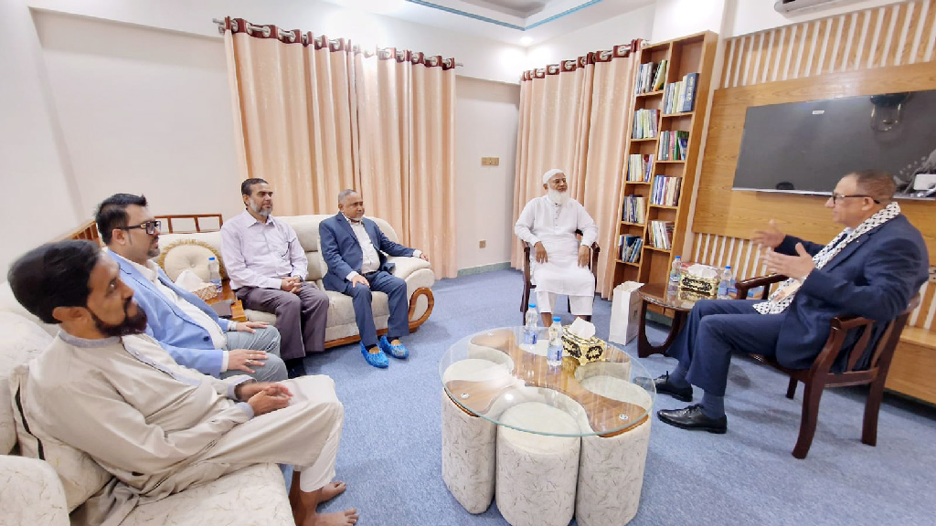জামায়াত আমিরের সঙ্গে ফিলিস্তিনি রাষ্ট্রদূতের সাক্ষাৎ