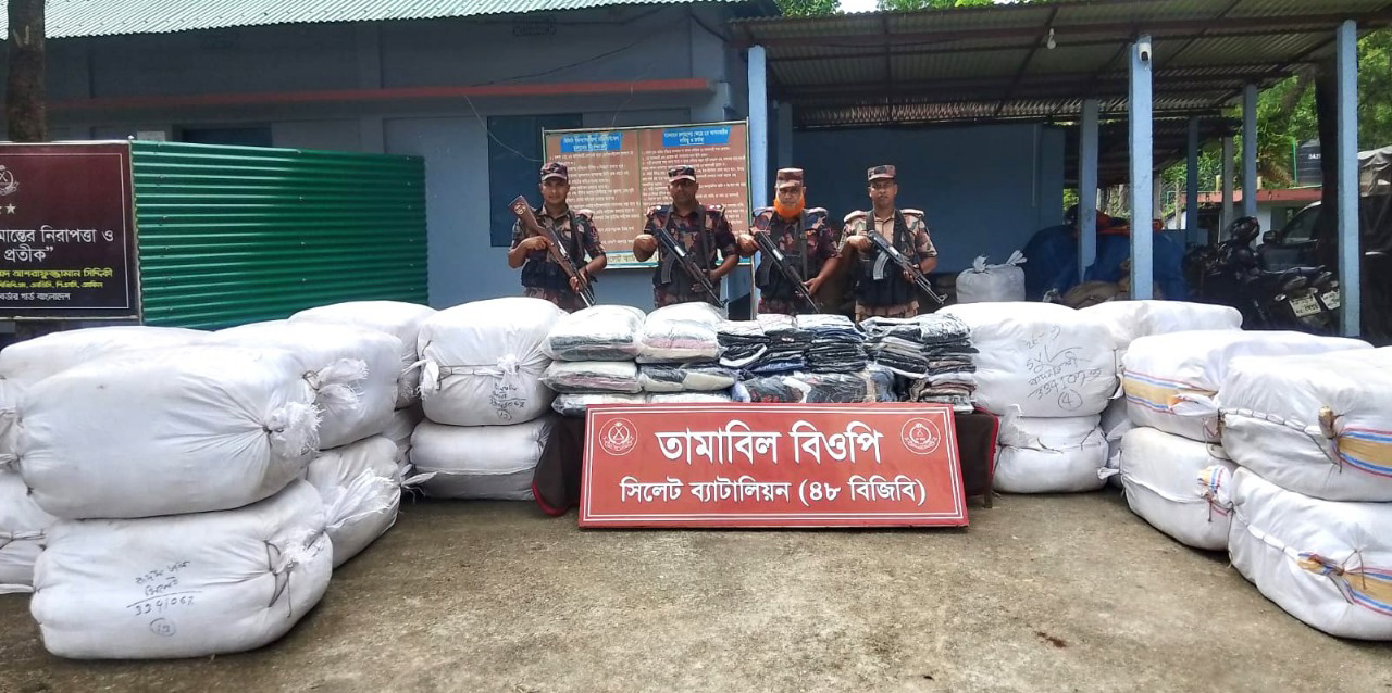 সিলেটে ২ কোটি ৩৮ লাখ টাকার চোরাচালানের পশু ও পণ্য জব্দ