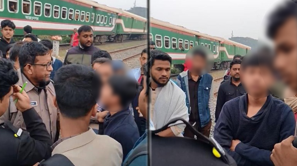 ঝিনাইদহে ট্রেনে পাথর নিক্ষেপ, ৪ তরুণ আটক