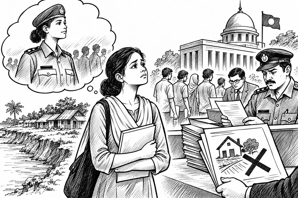 জমি নেই, চাকরি নেই; এ কেমন রাষ্ট্রীয় বিচার