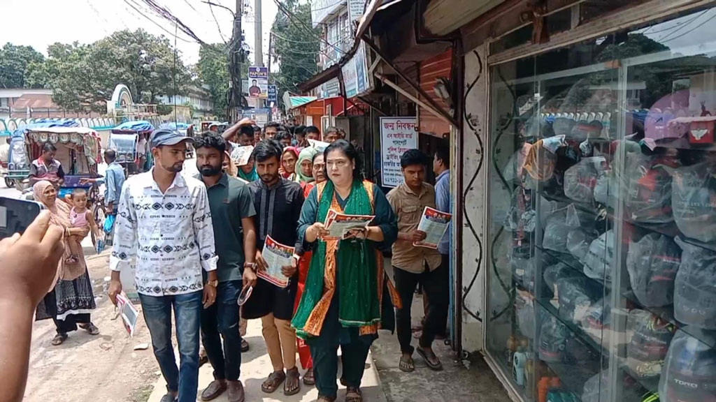 নেত্রকোনায় ৩১ দফা তুলে ধরে বিএনপির জনসংযোগ