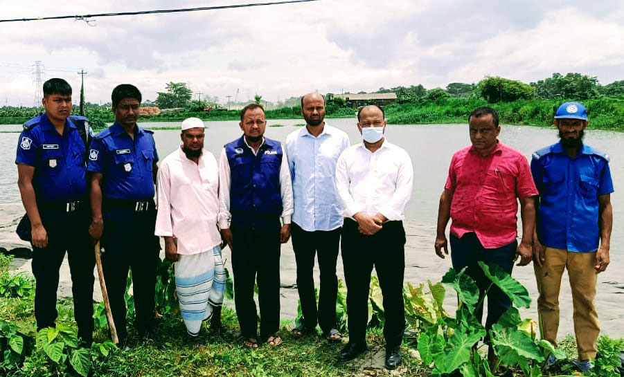 আখাউড়ায় জলাশয় ভরাট করার দায়ে ১ লাখ টাকা জরিমানা