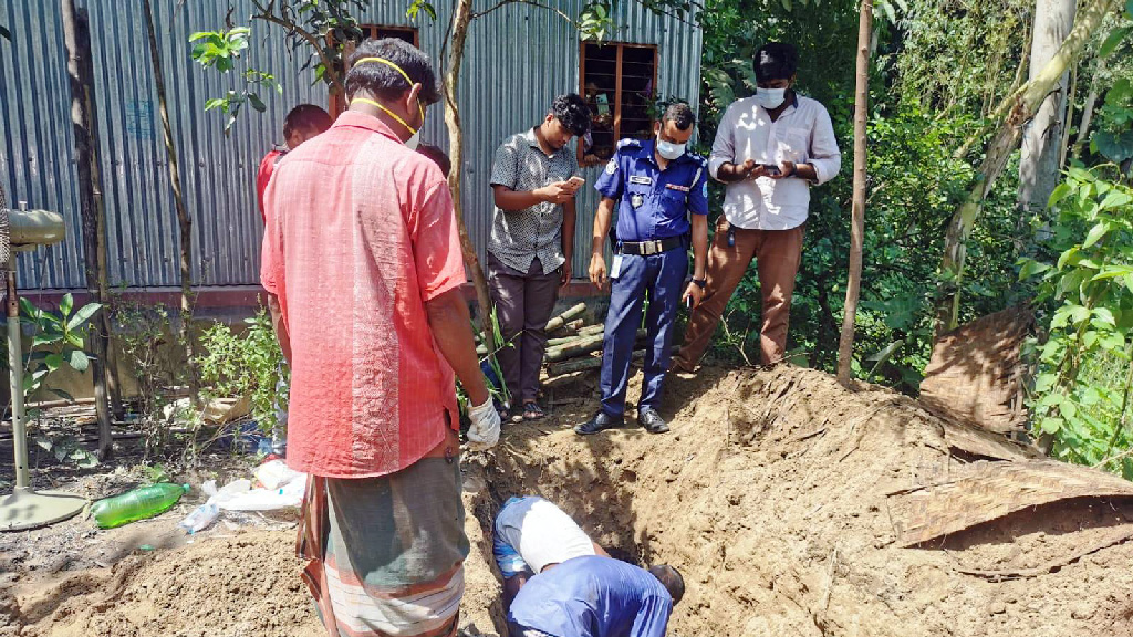 মির্জাপুরে তিন মাস পর কবর থেকে লাশ উত্তোলন
