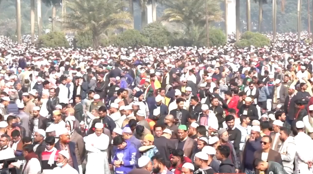 খালেদা জিয়ার জানাজার আনুষ্ঠানিকতা শুরু, সংসদ ভবন এলাকা লোকারণ্য