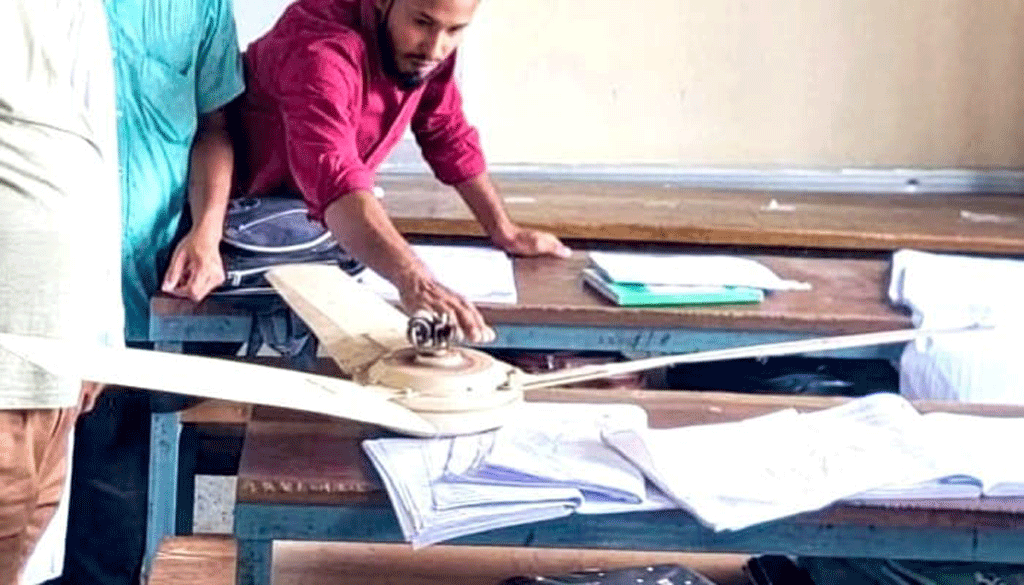 কুলাউড়ায় শ্রেণিকক্ষে ক্লাস চলাকালে সিলিং ফ্যান পড়ে ছাত্রী আহত