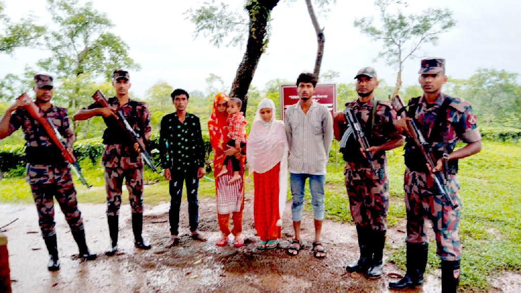 কমলগঞ্জ সীমান্তে পুশইন হওয়া ১৯ জন আটক