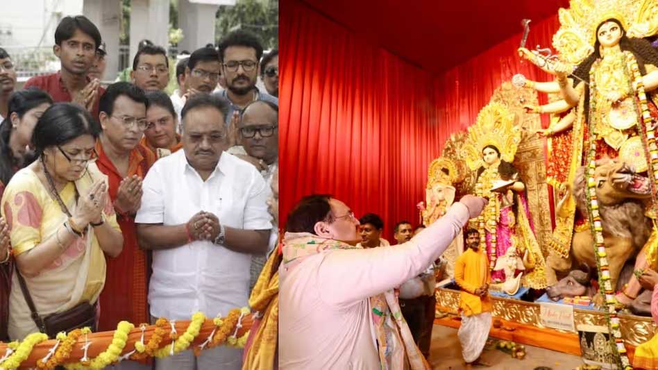 দুর্গাপূজার অনুদান বিতর্কে বিজেপির দুই চরিত্র: কলকাতায় কড়া বিরোধিতা, দিল্লিতে দরাজ