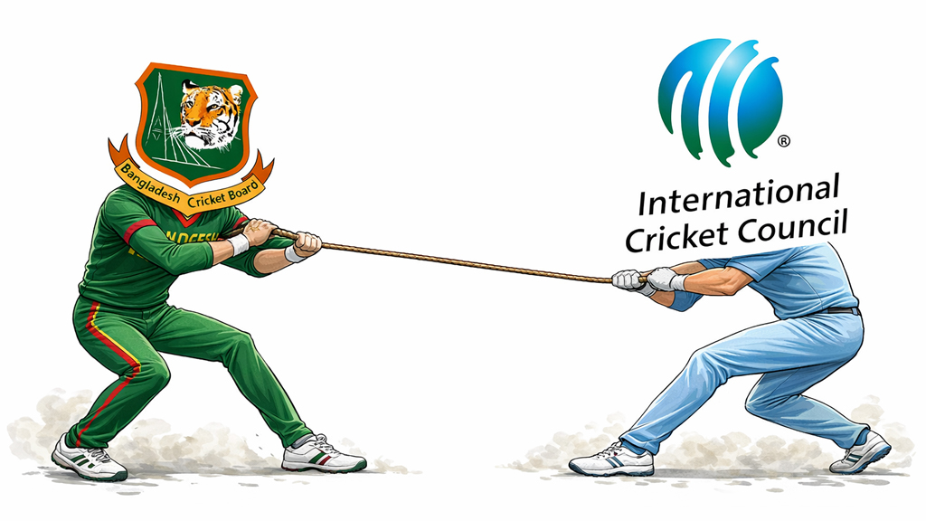 বিসিবি-আইসিসির সভায় সমাধান হয়নি, বাংলাদেশকে অন্য গ্রুপে রাখার আলোচনা